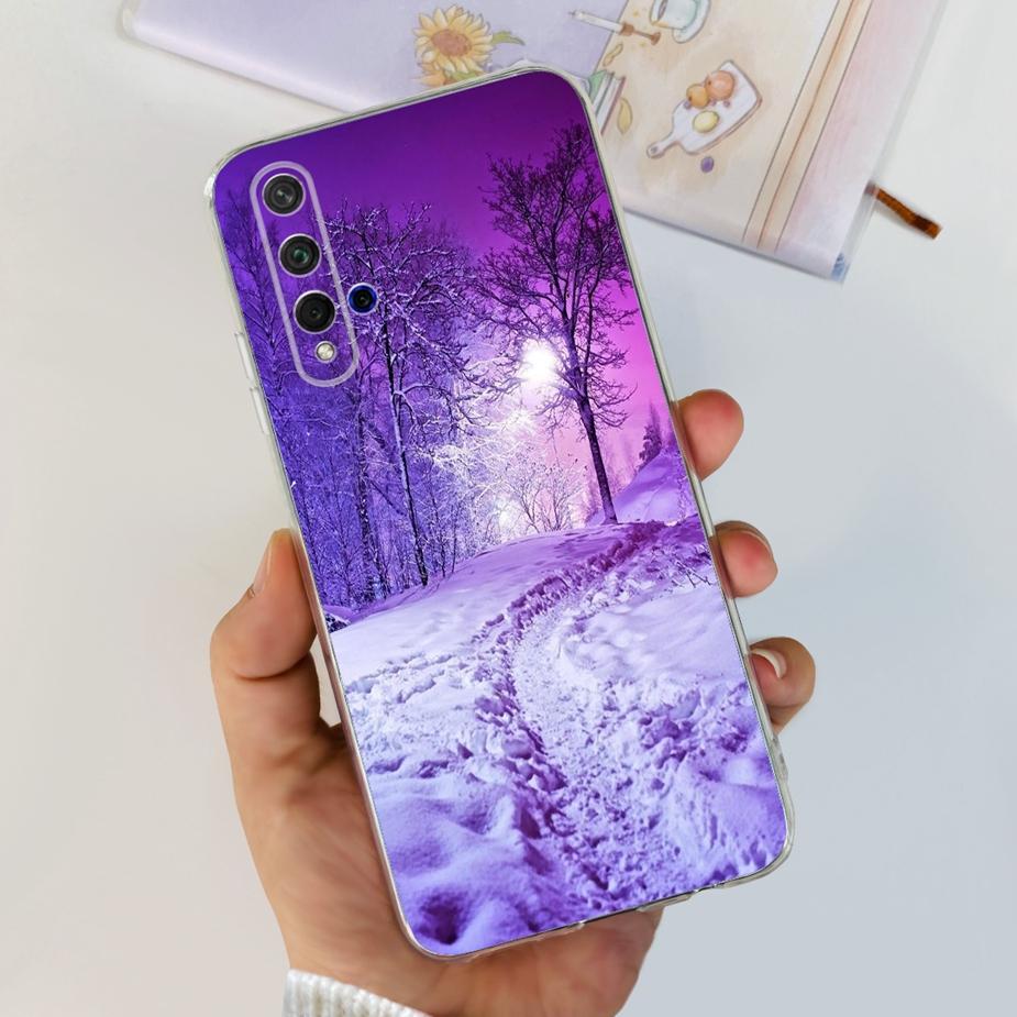 For Huawei Honor 20 Case YAL-L21 YAL-AL00 Luxury Painted Cover Soft Silicone Phone Case For Huawei Nova 5T Nova5T Honor20 Bumper