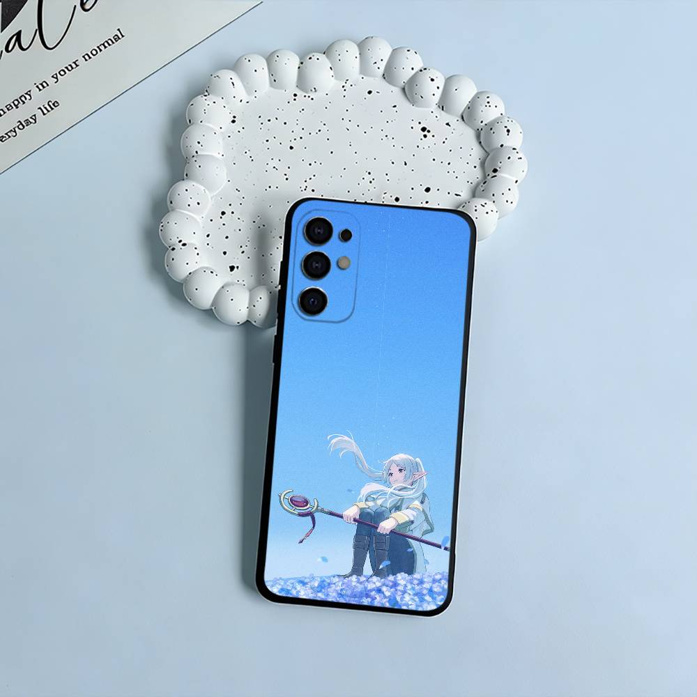 

B-Beyond Journey F-Frieren And Fern Soft Silicone Case for Samsung S25, S24, S21, S22, S23, S30, Ultra, S20, Plus, Lite-Black Samsung S21plus