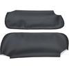 Sun Visor Cover Pair, Microfiber Leather, Black-Black Stitch Sun Visor Replacement Cover Skin Fits for 1993-2002 Chevy Camaro Pontiac Firebird