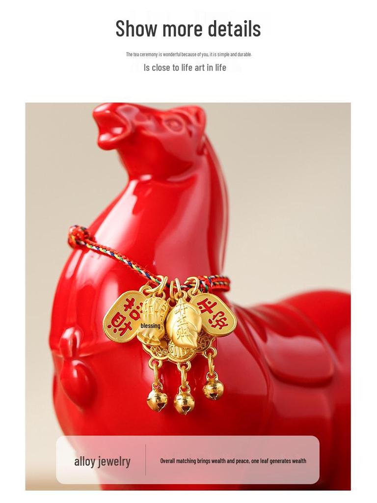 Year of the Horse Ceramic Tea Pet Ornament - Tang Horse Tea Ceremony Desktop Decor