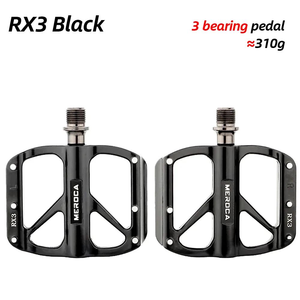 MEROCA  Mountain Bike Bicycle Pedal Aluminum Alloy Non-slip Pedal Folding Bicycle DU/bearing Pedal Bike Pedals Clipless Pedals