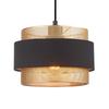 Hanging Lamp Bans 1 E27 Black Italux Pnd-27467-1-Bk-Gd