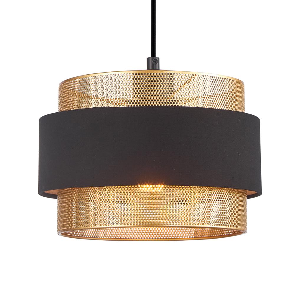 Hanging Lamp Bans 1 E27 Black Italux Pnd-27467-1-Bk-Gd