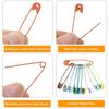120Pcs Safety Pins Colored Metal Safety Pins with Storage Box Small Safety Pins for Clothes DIY Crafts Pins Sewing Accessories
