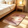 N-NEKOPARA Kawaii A-Azuki Short Plush Rug Carpet mat Machine Washable Soft Comfortable Anti‑Slip Floor Mat Home Decor