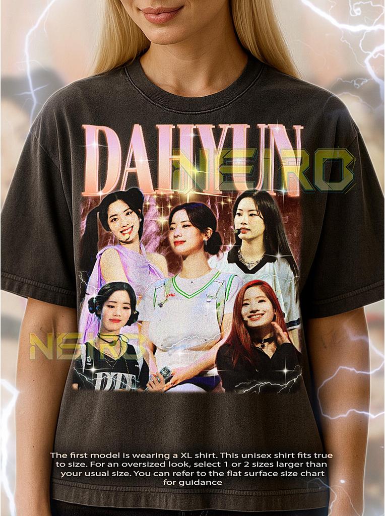 Dahyun Bootleg Shirt, Vintage Kpop Idol Singer Performer Twice Tee, 90s Retro Throwback T-shirt, Dahyun Sweater
