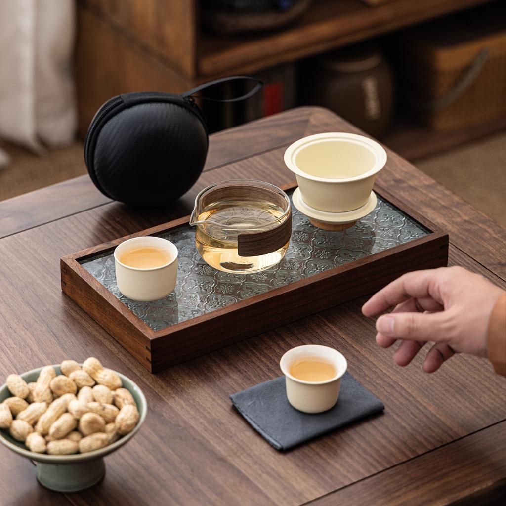 Premium Merchandise Souvenir Outdoor Portable Travel Tea Set Express Cup Business Gift