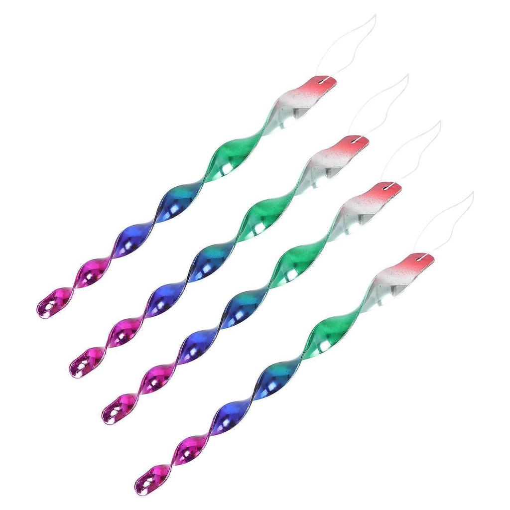 Drive Away with 4Pcs Outdoor Garden Bird Rods Wind Spiral