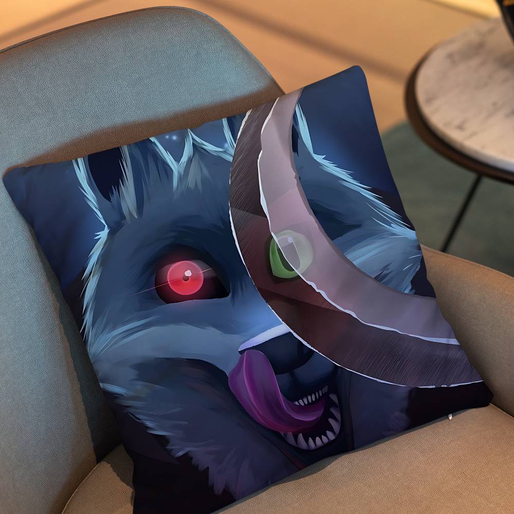 Death The Big Bad Wolf Puss In Boots Cushion Cover Suitable For Sofa Car Bedroom Office Cushions Decorative Pillow Case