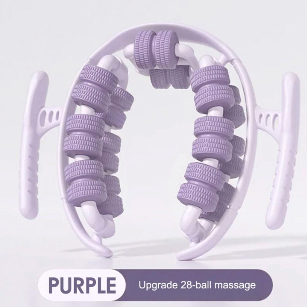 Portable Manual Leg Massager 28 Wheel Manual Muscle Massager Roller Post-Workout