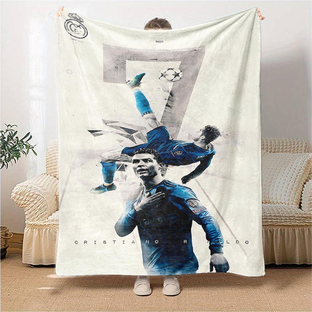 Ronaldos Number Seven Blankets Flannel Printed Breathable Warm Throw Blanket for Home Office Bedspreads 0708a146