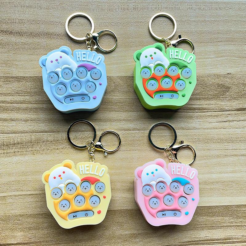 Mini Silicone Fun Whacamole Keychain For Car And Backpack Adorable Gift