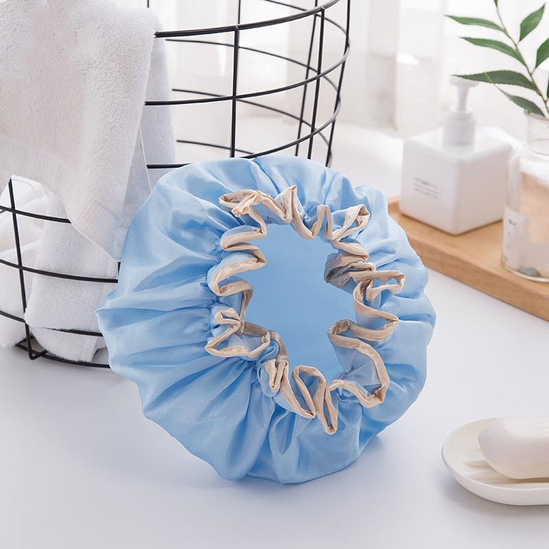 Waterproof Bathroom Shower Cap Thicken Elastic Bath Hat Hair Cap for Women Beauty Hair Salon Dot Products Bathroom Accessories