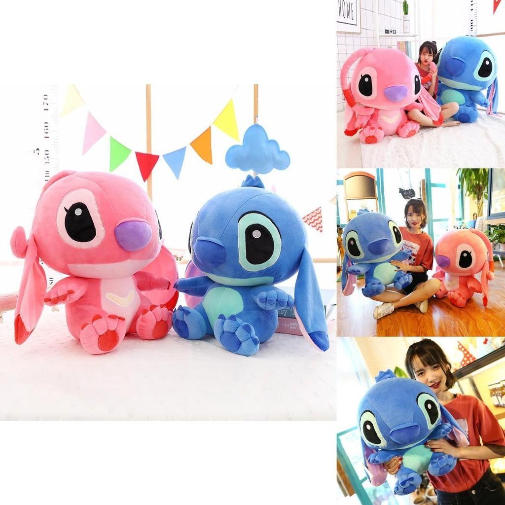Large Cuddly Soft Disney Lilo Stitch Stitch Angel Plush Toy
