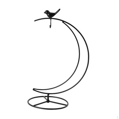 Ornament Display Stand Iron Hanging Versatile Flower Pot Rack Holder for Cafe Office Air Plant