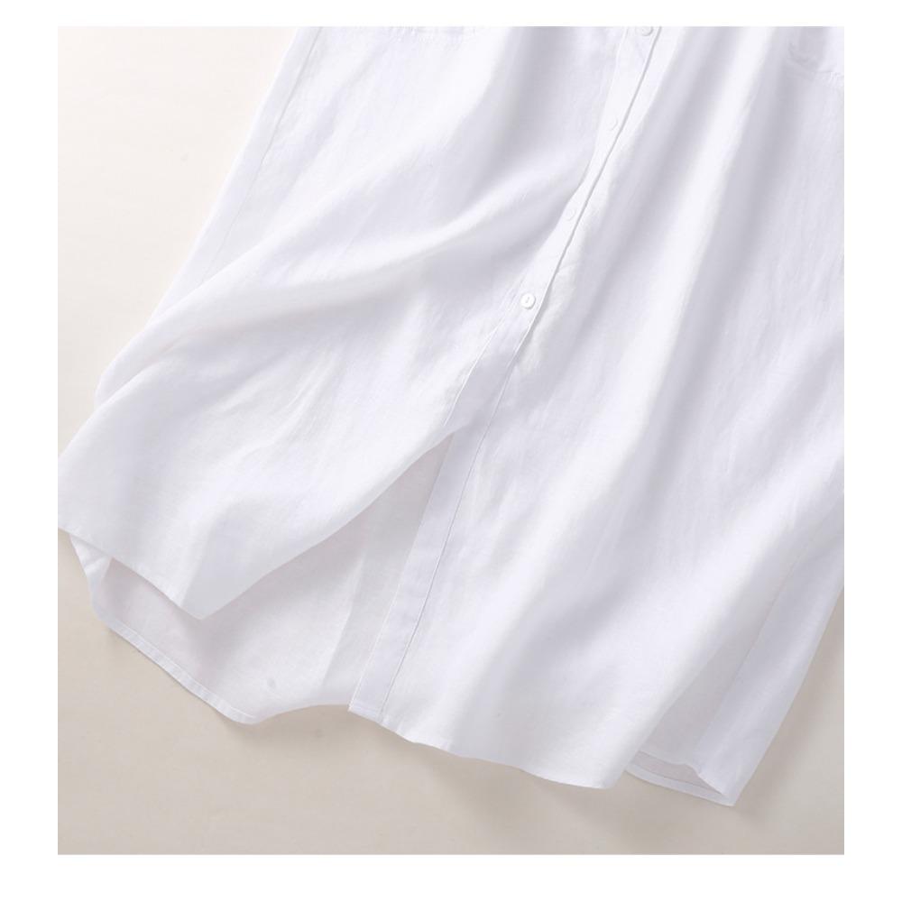 Spring Retro Loose Women's Casual Long Sleeved Shirt Dress