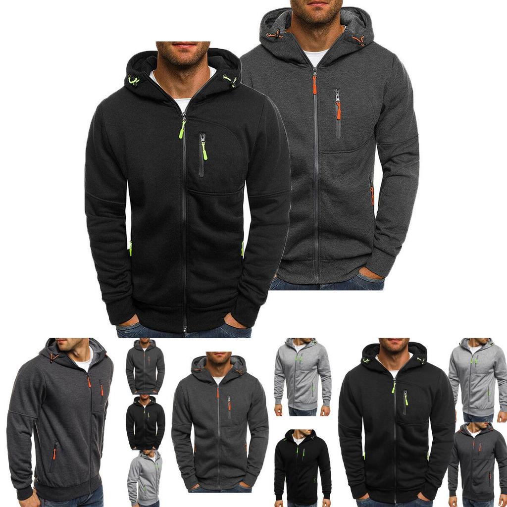 Men's Winter Hoodies Slim Fit Hooded Sweatshirt With Soft Warm Material Jacket