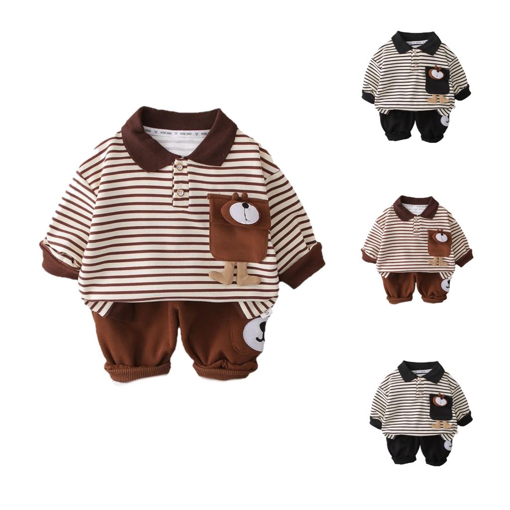 Kids Casual Long-Sleeve Set, Comfortable Daily Wear Outfits