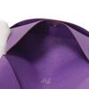 Used 9212 Calvi 7946 Chevre Mysore Goatskin Bag with Gold-stamped Logo and Purple Snap Buttons. Excellent Condition.