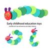 Jeankak Cylindrical Design Strong and Playable Wooden The Very Hungry for Kids Toy, Caterpillar,