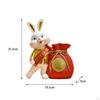 Chinese Flower Vase Resin Statue Organizer Jar Money Bag Shaped Pot for Spring Festival