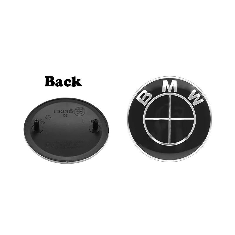 BMW M Car Logo Emblem 1/2pcs 82mm 74mm Compatible with E46 E36 E34 F10 E90 F30 E60 F30 E53 E30 E92 for Front Hood And Rear Trunk fsdf08