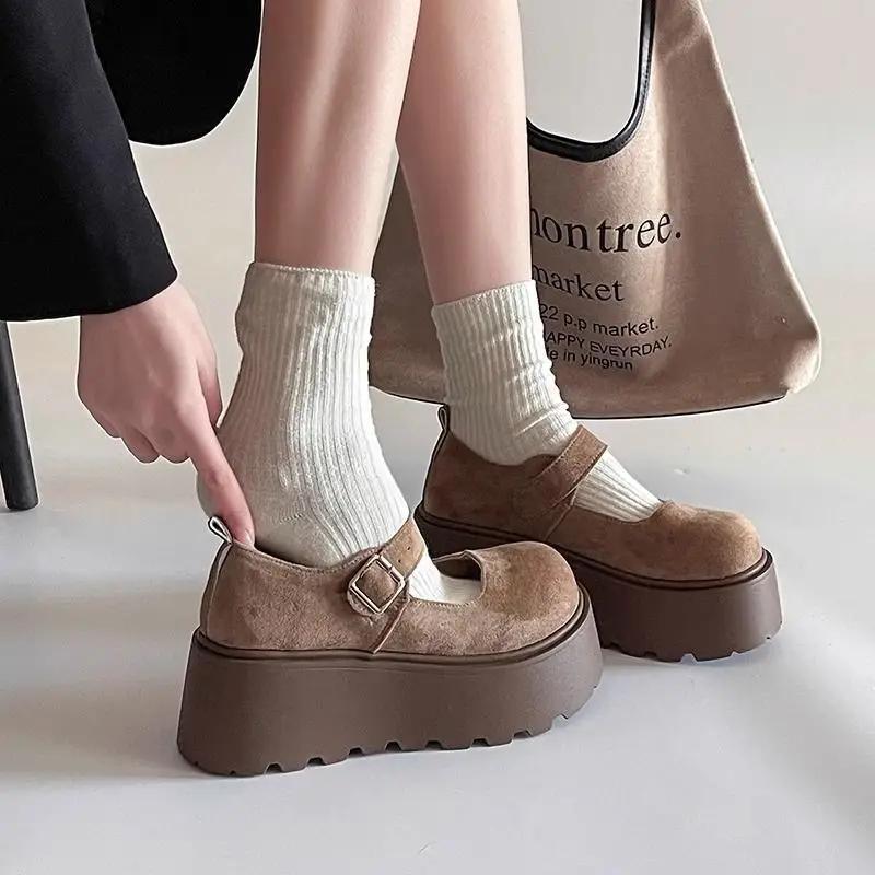 Beige Shoes for Women Office With Medium Heels Leather Casual Chic and Elegant 2025 Trend Footwear Vacation Summer Woman Pumps