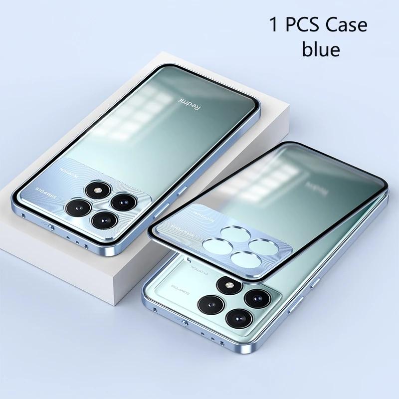 Alloy Metal Lens Protection Case For POCO X6Pro X7 Pro Transparent Tempered Glass Hard Shockproof Cover Bumper For POCO F7 Ultra