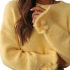 Women's High-End Soft Knit Round Neck Sweater - Autumn/Winter Loose Fit