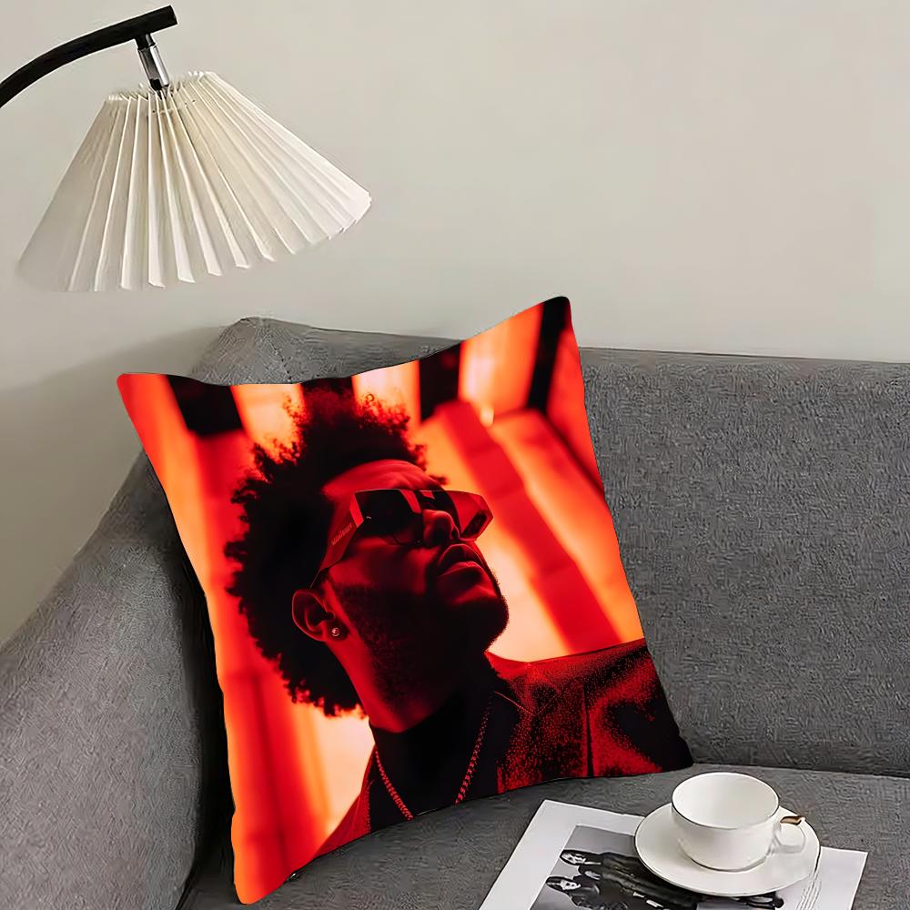 

TThe WeekndD Singer Cushion Cover Pillowcase Ultra Soft Skin Friendly Fabric Cloud Like Comfort Concealed Zipper 30x30cm