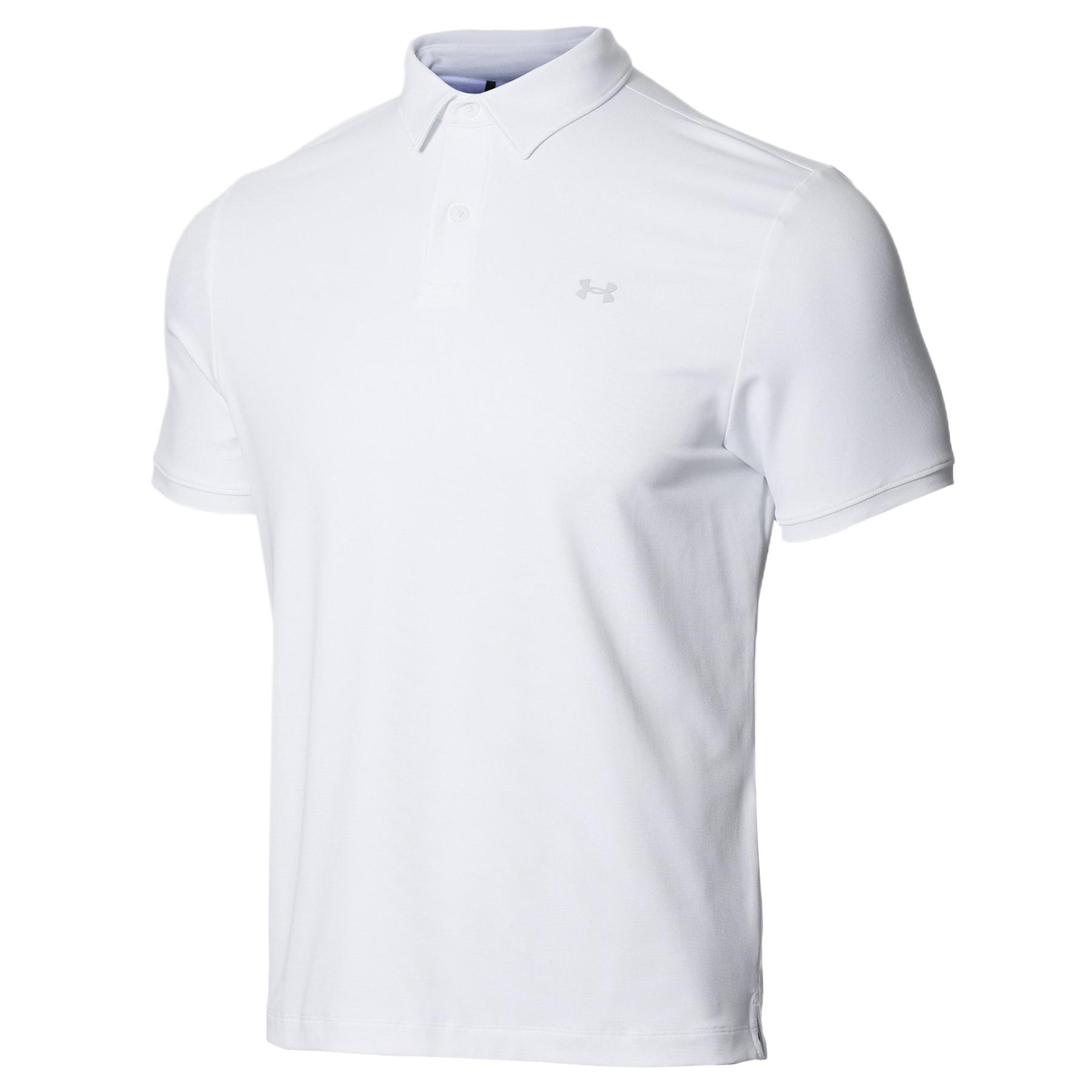 Under Armour UA Drive Sport Piqué Polo Shirt Men s White 6000396-100 MD(M)