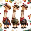 Ceremonial Money Gift Holders Giraffe Christmas Holder Ornament, Acrylic Cash Clip Hanging Decor for Theme Party Favors Tree Bag Car, Cute Career