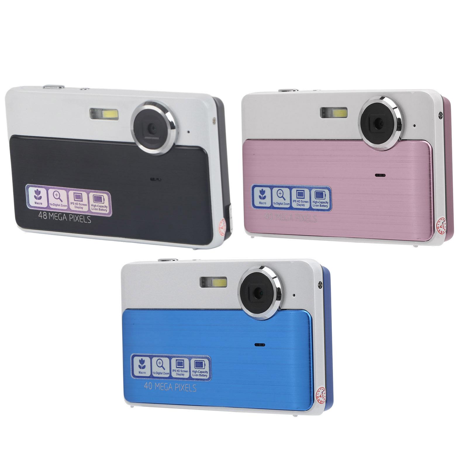 

Цифровая камера 40 МП, 2,4-дюймовый IPS-экран, мини-видеокамера с 16-кратным цифровым зумом HD, 32 ГБ