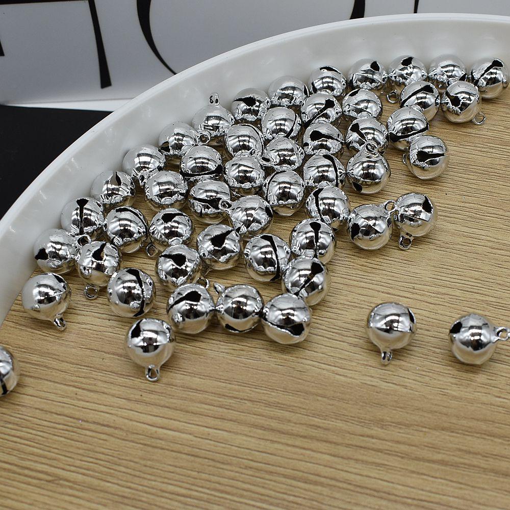 Colored Single-Tone Jingle Bell Charms for DIY Jewelry and Christmas Decorations