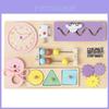 Wooden Busy Board For Babies With Locking Toys Montessori Educational Play For Toddler Development