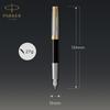 PARKER Sonnet Premium Metal Black GT Fountain Fine 18K Gold Gift Box Official 2119784 & Pen, Nib, Nib, Included, Import,