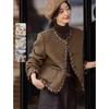 Women's Classic Round Neck Double-Sided Wool Coat