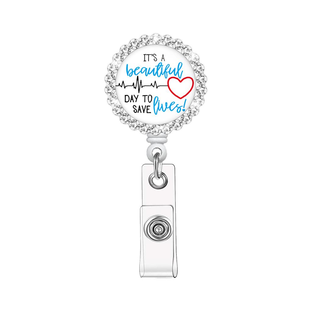 Retractable Badge Holder Stylish Id Holder Clip Badge Reel Retractable Resin Badge Reel For Workplace Security Id Access