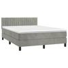 VidaXL Sommier à Lattes de Lit avec Matelas et LED, Lit Rembourré, Lit Double, Lit Adulte de Chambre à Coucher Intérieur, 3134519
