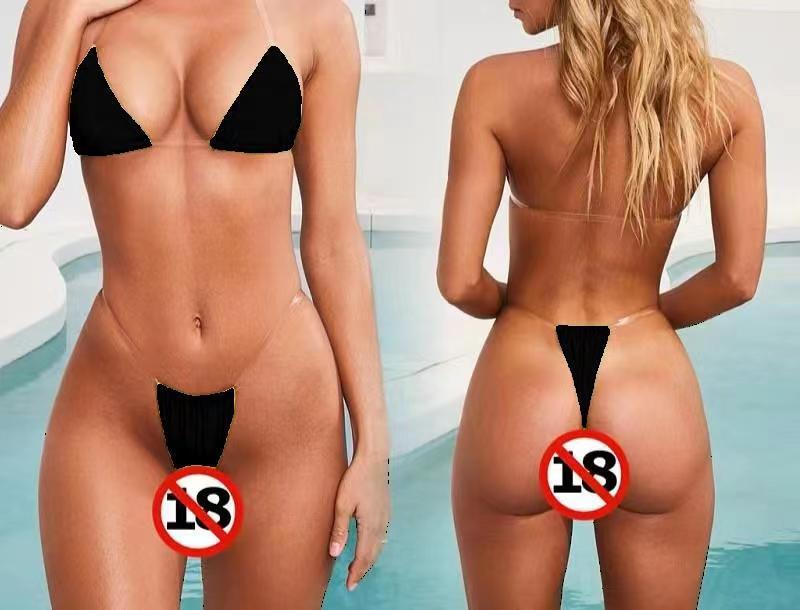 

Изящный разноцветный бикини с невидимыми бретелями Triple Extra Large (3XL)