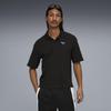 Casual WARDROBE ESS Boxy Waffle Polo Shirt 636807 Black [Puma] Men's (01)