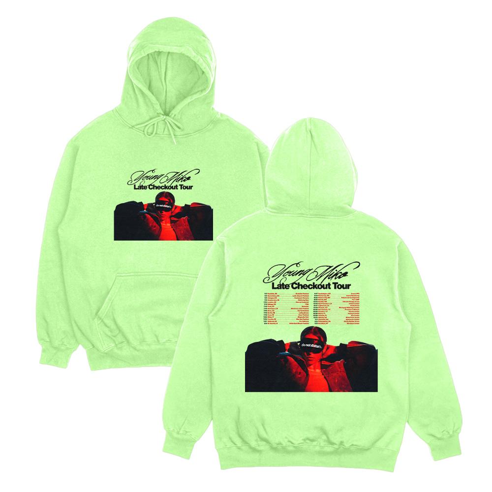 Young Miko Late Checkout Tour Hoodies Young Miko Late Checkout Tour Sweatshirts Men Casual Loose Clothes Street Style Women Tops