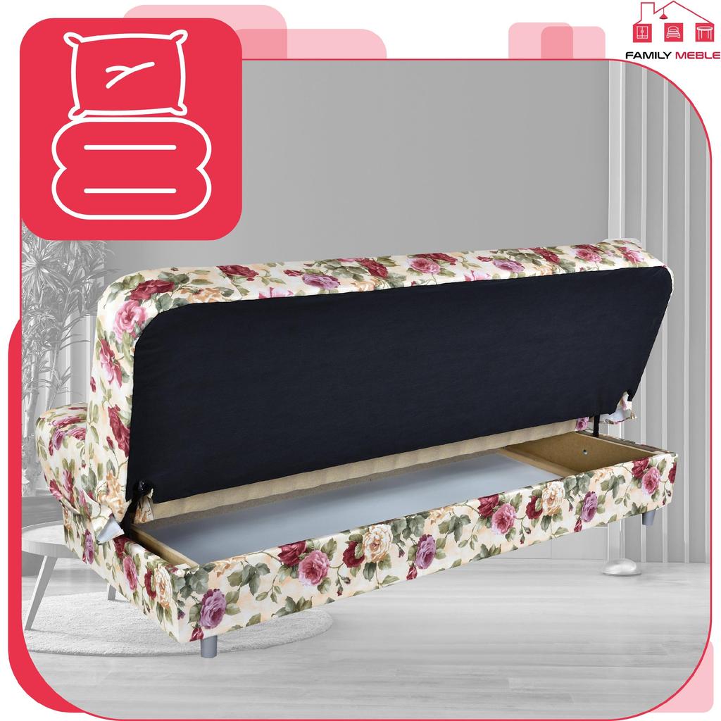Divano letto Sara Print divano letto pieghevole bonell letto Family mobili