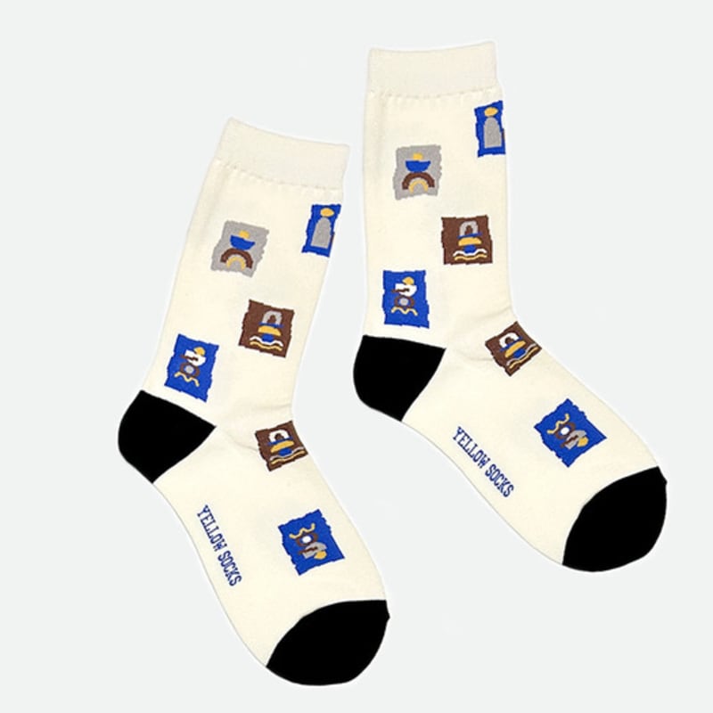 YELLOWSOCKS TOTEM WHITE