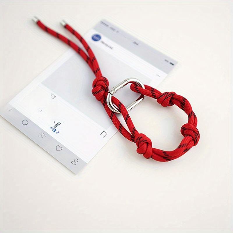 Fashion Nylon Handmade Rope Couple Style Hand and Feet Chian Vintage Keychain Bag Pendant Decoration with Free Key Buckle