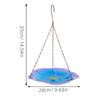 Swing Style Hanging Bird Feeder Sturdy Iron Construction for Garden Patio Porch Backyard Window Mounted Bird Feeder Platform