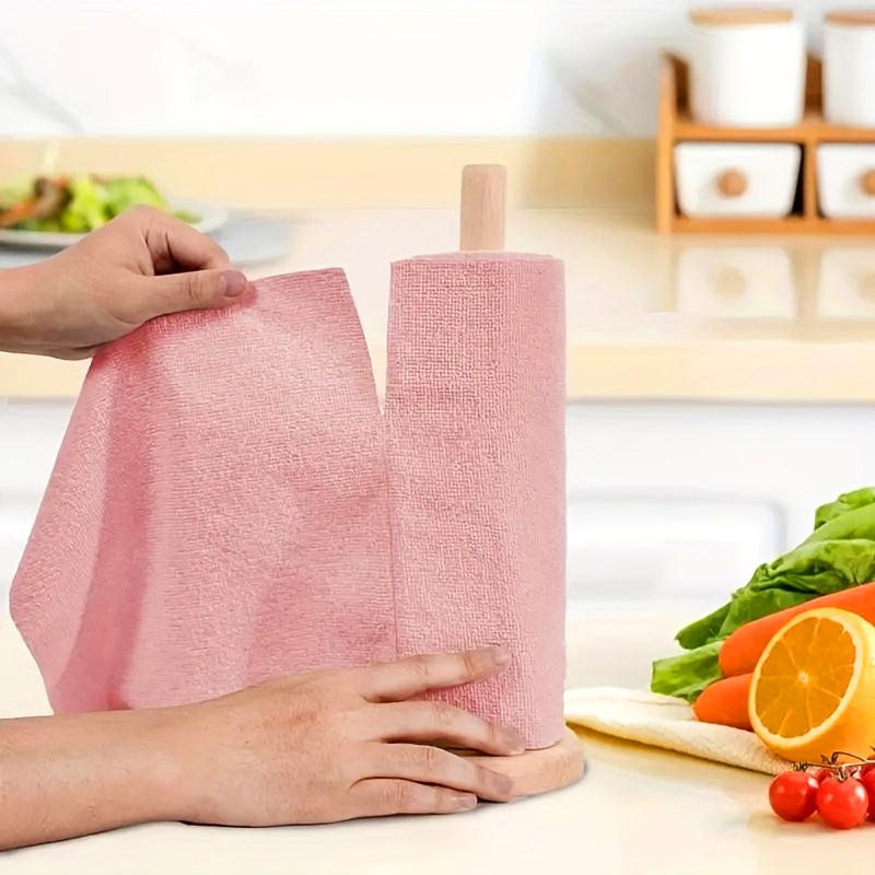 20/30PCS/Roll Large Roll Pack Scrubber Pads Dishcloths Kitchen Suppy Microfiber Material Cleaning Supplies 22x20/30x30cm