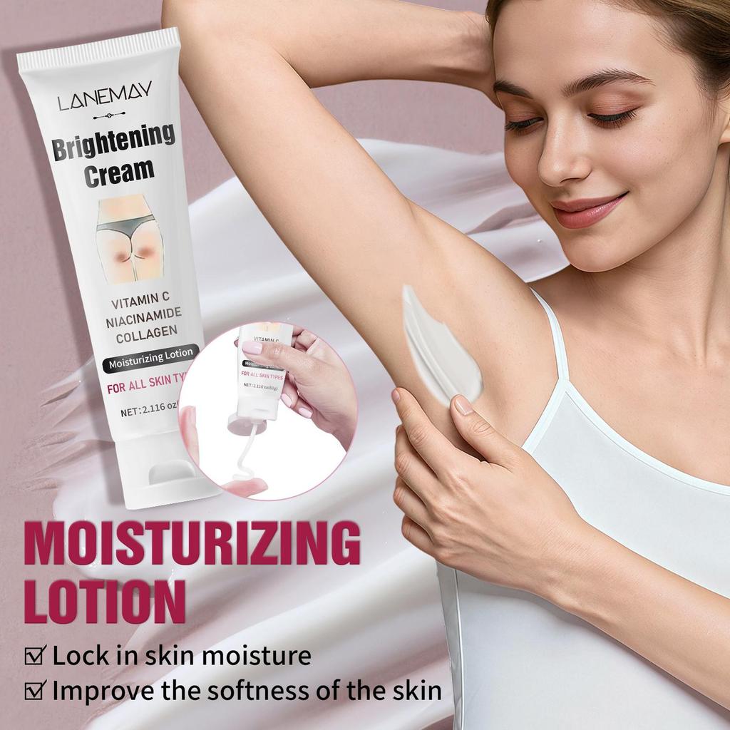 Brightening Cream-Lock In Skin Moisture-Impove The Softeness Of The Skin-For Body, Underamras And Thighs, 60g