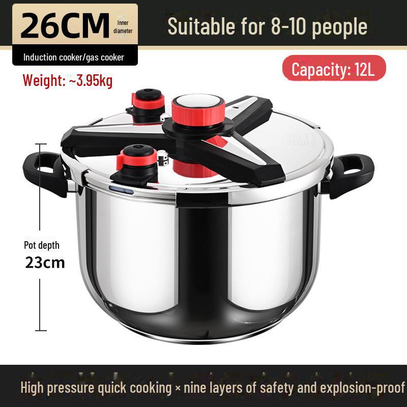 

Скороварка взрывозащищенная из немецкой нержавеющей стали марки 316, совместима с индукционными плитами, большой вместимости, подходит для пищевых продуктов.