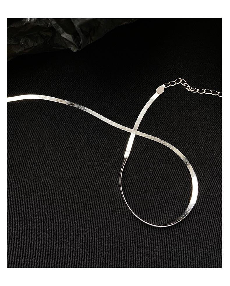 Collana Retro Osso di Serpente Coreana & Giapponese: Catena Clavicola da Donna Chic e Trendy Gioielli di Moda